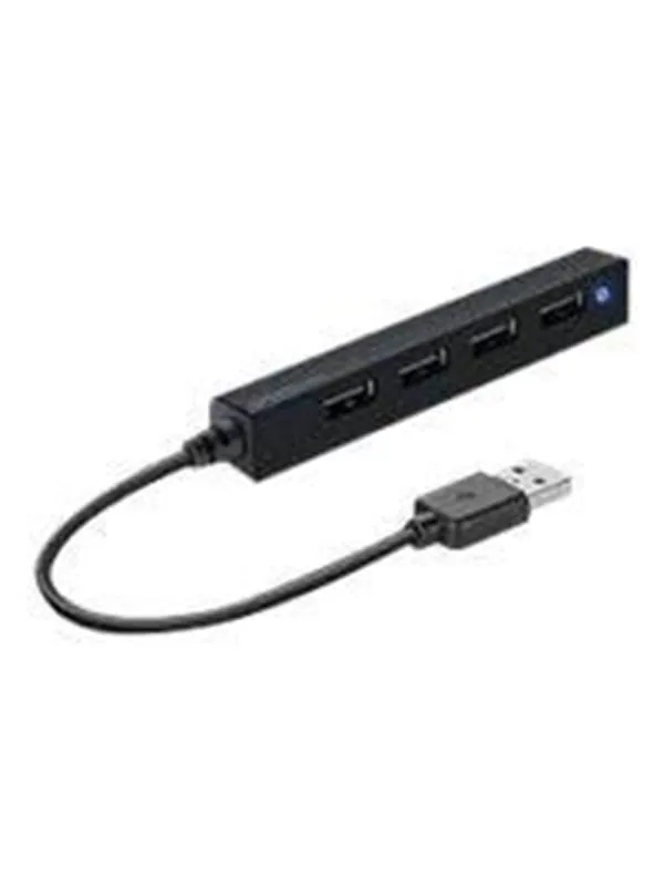 Speed-Link SPEEDLINK SNAPPY SLIM USB Hub - 4 porte - Svart