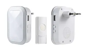 DÖRRSIGNAL TRÅDLÖS PLUG-IN VIT | Beijerbygg Byggmaterial