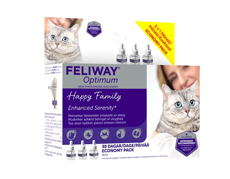 Trygghetsdoft Feliway Optimum Refill 3x48 ml