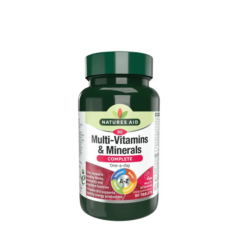 Natures Aid - Complete Multi-Vitamins & Minerals, 90 tabletter