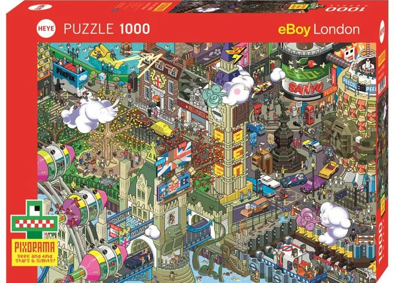 Pixorama Pussel – Cartoon: Jakten i London 1000 Bitar
