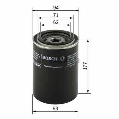Oljefilter BOSCH 0 451 203 001