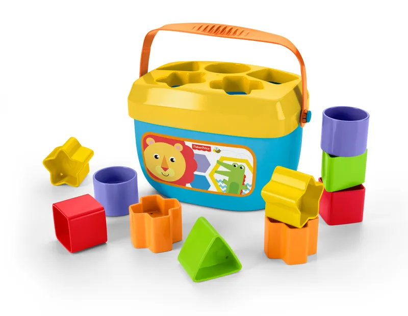 Fisher-Price FFC84 sorteringslåda 10 klossar Baby’s First Blocks 6 mån+