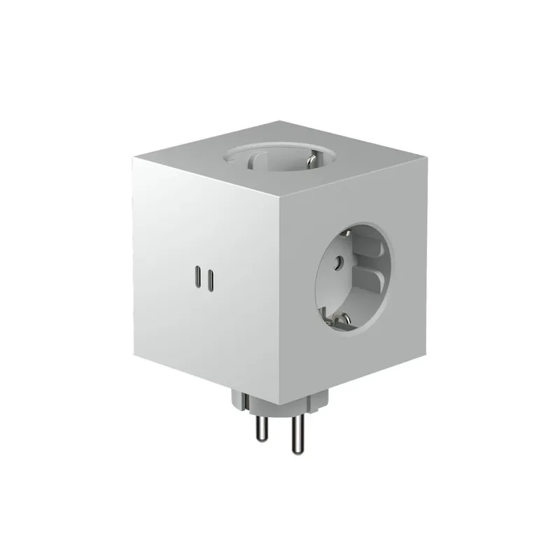 Avolt - Square 2 Socket extender with 30W Dual USBC - Tillbehör - Grå