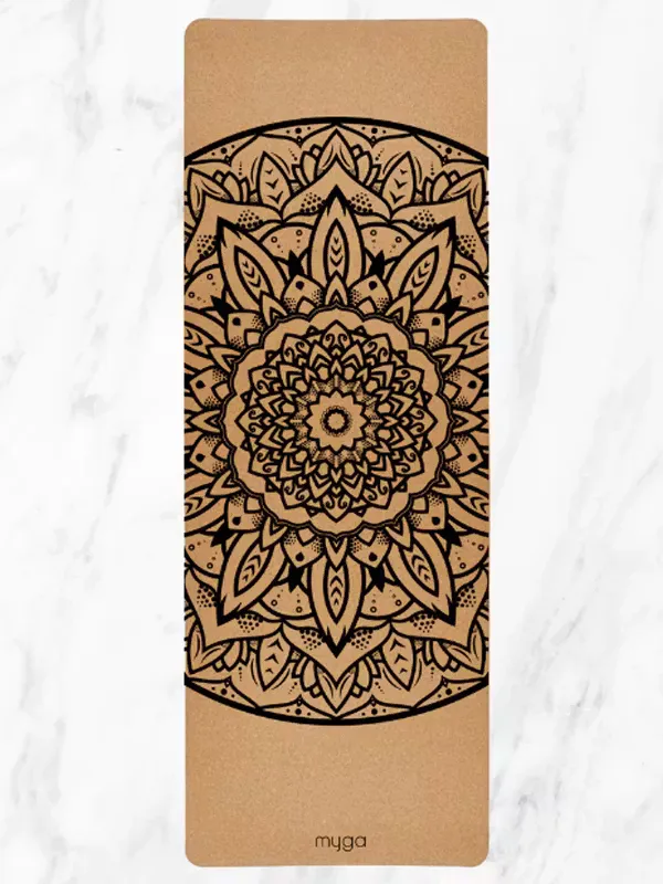 Yogamatta Kork Mandala XL (Extra stor)