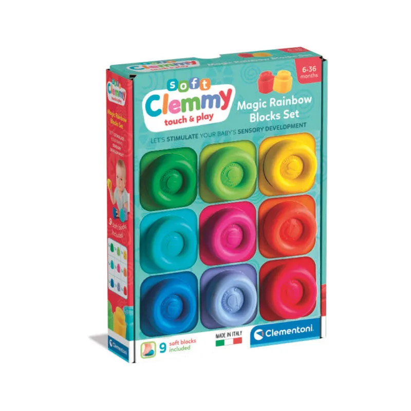 Clementoni Clemmy Rainbow 9-blocksset