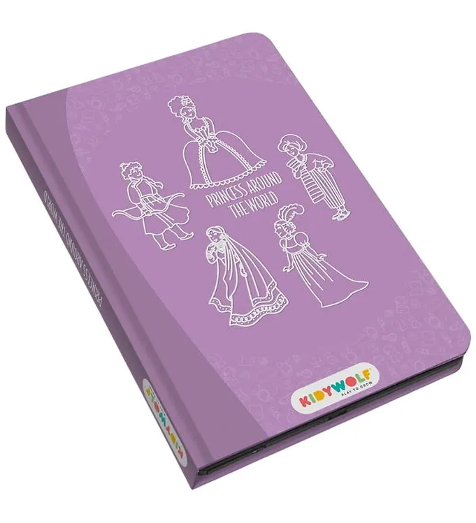 Kidywolf LCD-teckentavla m. 30 motiv - Kidydraw-Mini - Princess