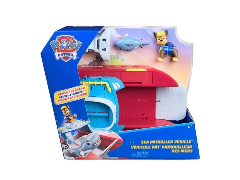 Sea Patroller 22 cm Fartyg med Figurer Lekset Paw Patrol