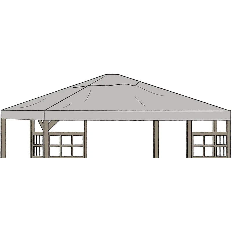 Brafab, Hov paviljong tak 300×400 grå