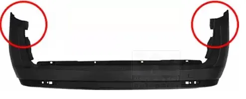 Stötfångare bak VAN WEZEL 3706540