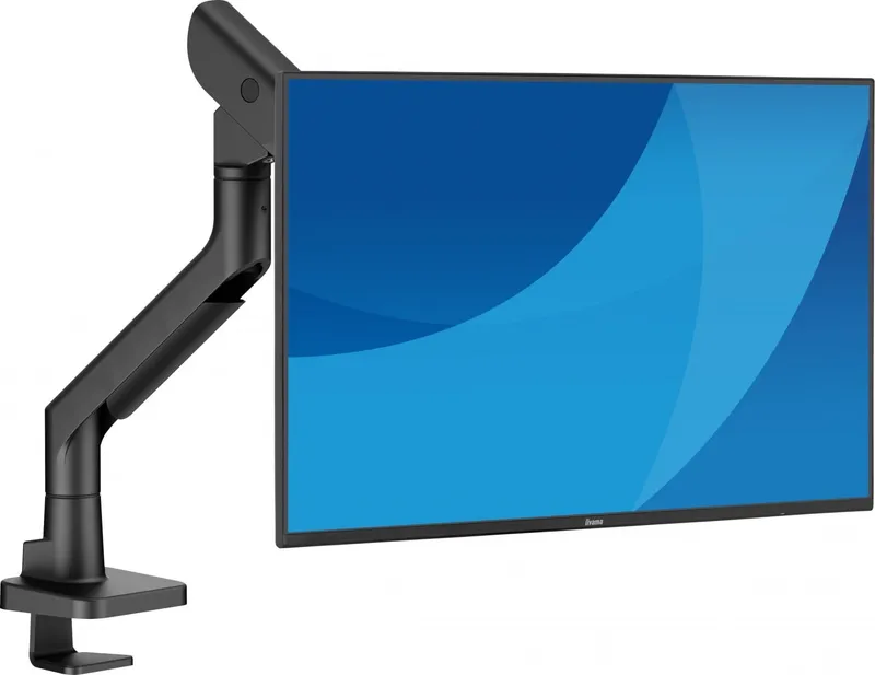 iiyama DS6001C-B1 mounting kit - for monitor/desktop - gas spring - black - Max 27 kg - recommended for 49″