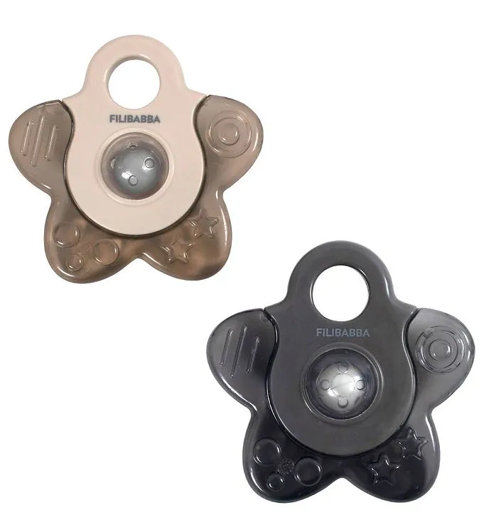 Filibabba Bitring – 2-pak – Cooling Star – Grey Mix