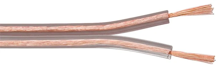 Goobay Högtalarkabel transparent CCA 25 m rulle, tvärsnitt 2 x 2,5 mm²