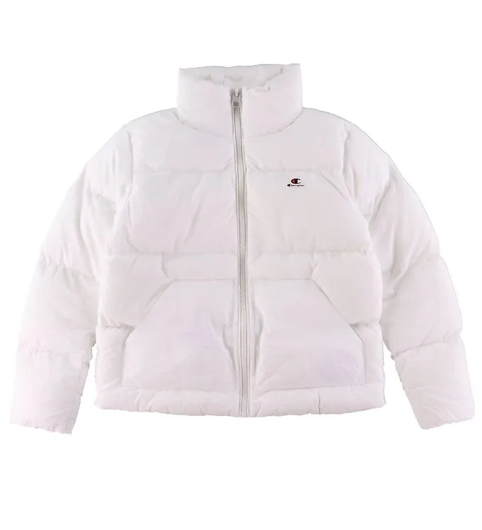 Champion Fashion Vadderad jacka – Vit m. Logo