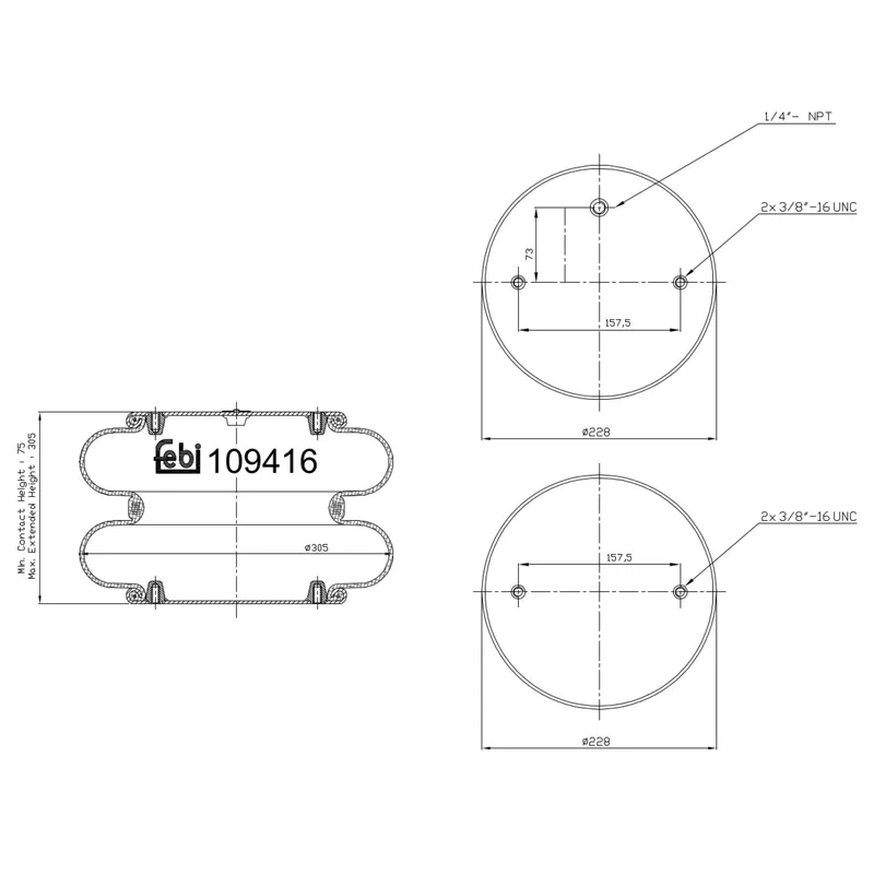 Luftbälg FEBI BILSTEIN 109416