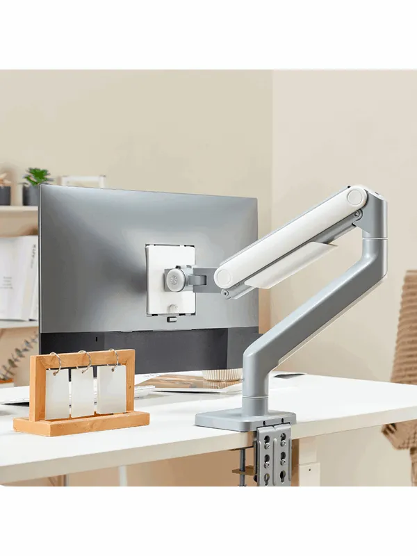 Alterzone Arm Momentum Kraftig Enkel Monitorarm, Silver