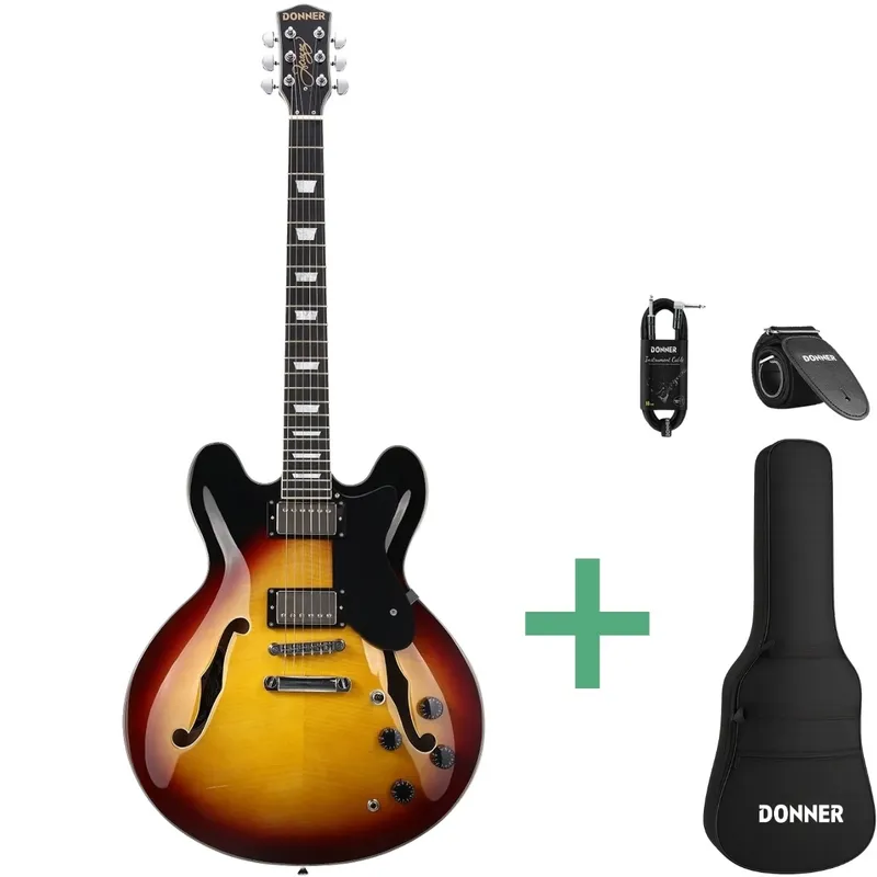 Donner DJP-1000S elgitarr sunburst