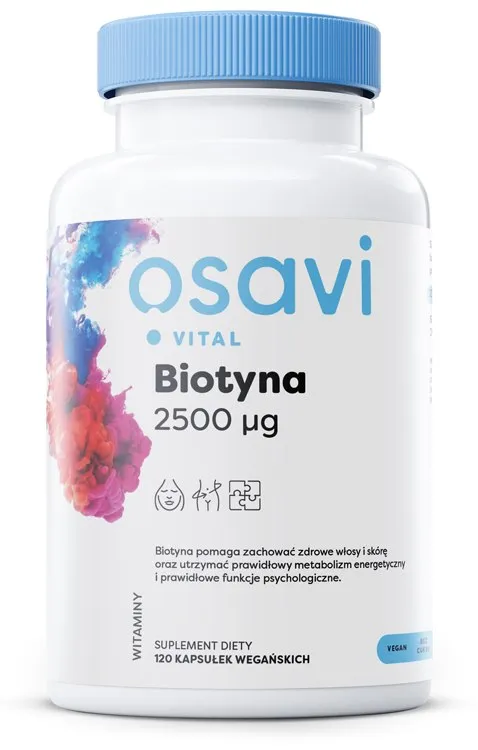Osavi – Biotin, 2500 mcg, 120 kapslar