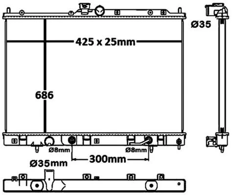 MAHLE CR 1881 000S Kylare