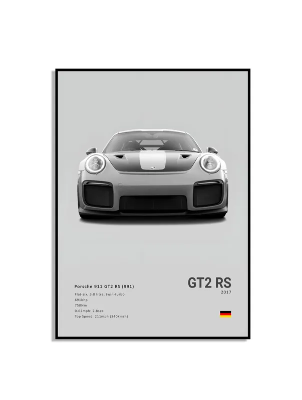 Affisch - Lyxig sportbil / GT2 RS
