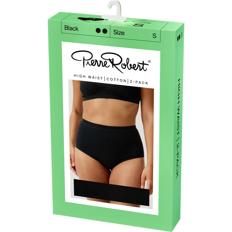 Pierre Robert High Waist Cotton X2 Black S