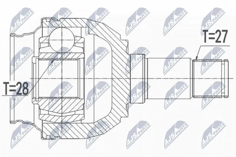 Drivaxel NTY NPW-ME-117