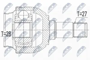 Drivaxel NTY NPW-ME-117