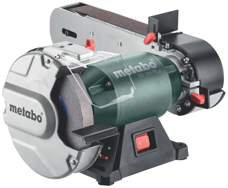 Metabo BS 200 Plus - bench grinder/belt sander - 600 W - 200 x 25 mm wheel