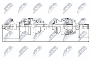 NTY NPW-PL-035 Drivaxel