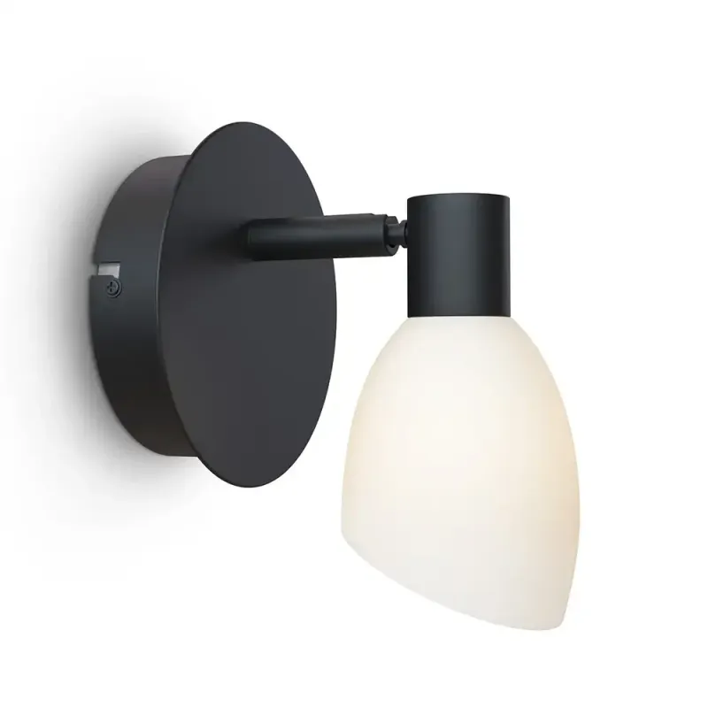 Cut 2 Vägglampa Black/Opal - Herstal - Sovrum - Metall