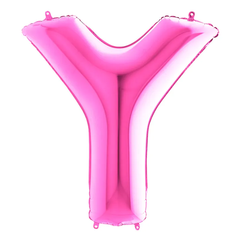 Bokstavsballong Rosa – Bokstav Y