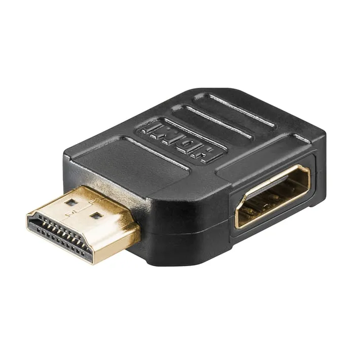 Goobay HDMI™-adapter, Guldpläterad (4K @ 60 Hz) HDMI™-uttag (typ A) > HDMI™ kontakt (typ A) 270 °
