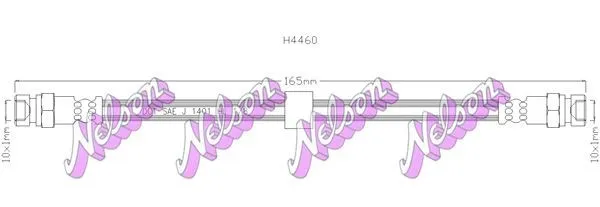 Bromsslang KAWE H4460
