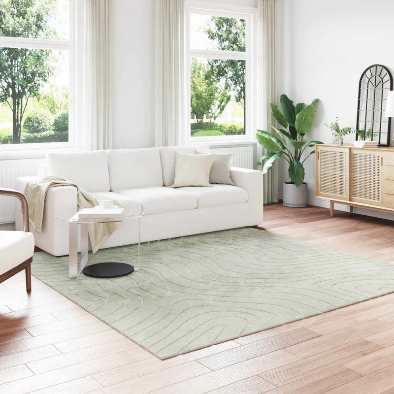 vidaXL Inomhus och utomhus matta PALMERAS Grön 240 x 240 cm Polyester
