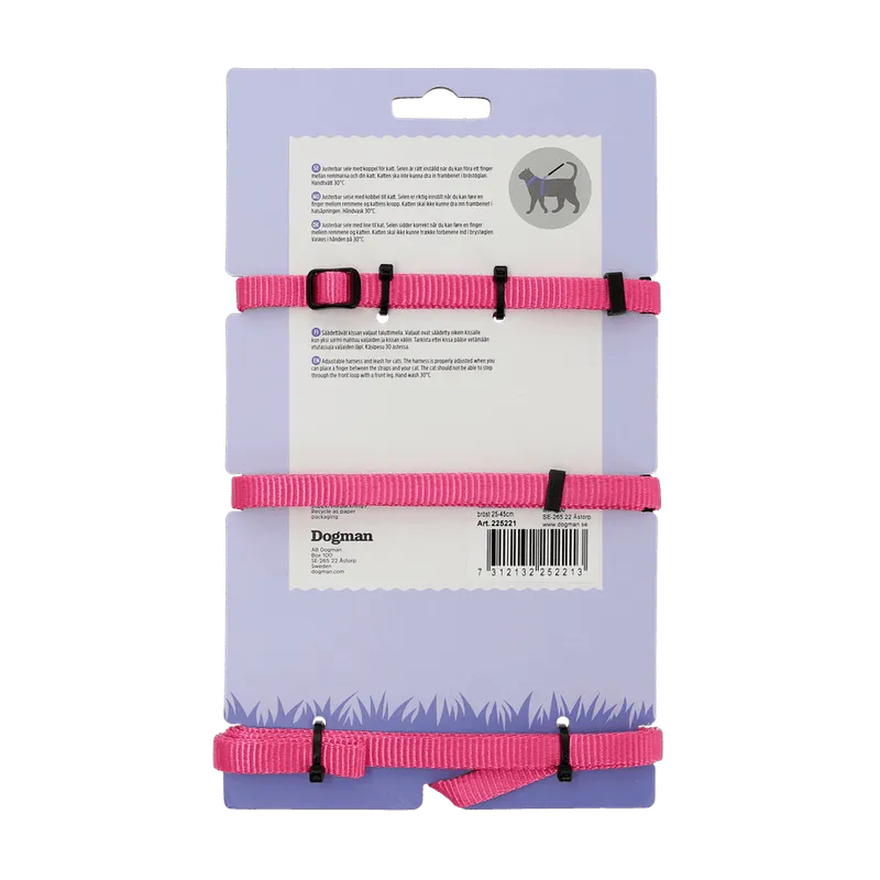 Dogman Kattsele-set Findus Rosa