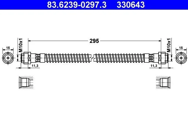 Bromsslang ATE 83.6239-0297.3