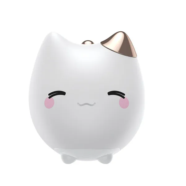 Cute series – Vit nattlampa i silikon – Katt