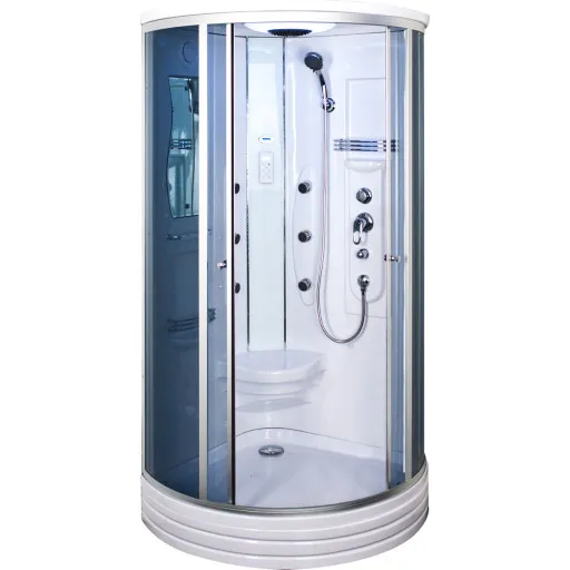 Arrow duschkabin 6016, massagedusch, takdusch, tonat glas