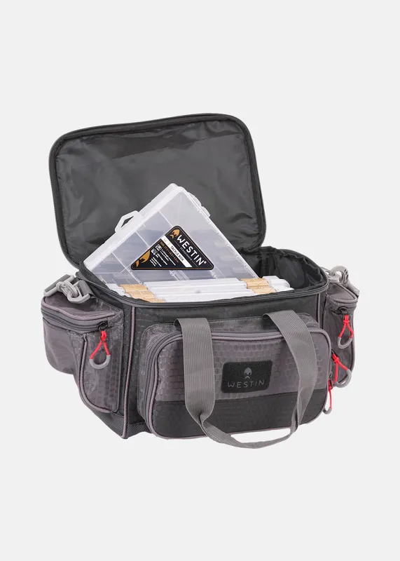 Westin W4 Fiskeväska Inkl. 4 Betesboxar – Large Titanium Black
