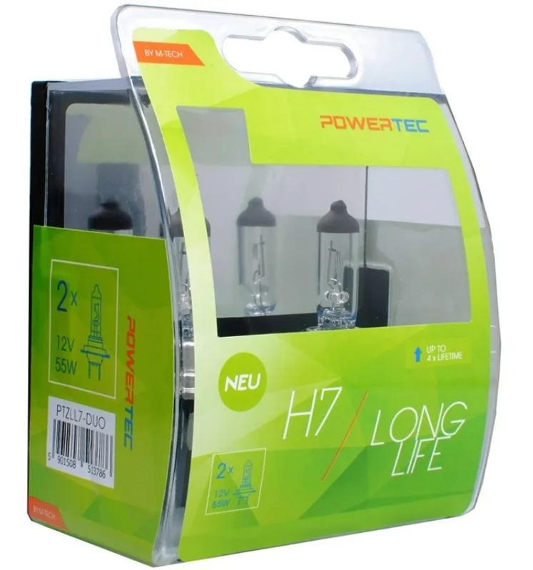 Glödlampa, fjärrstrålkastare TECH PTZLL7-DUO