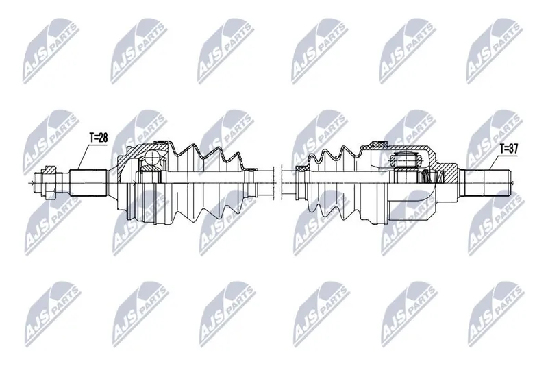 Drivaxel NTY NPW-CT-145