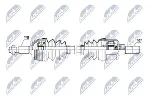 Drivaxel NTY NPW-CT-145