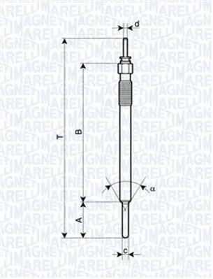 Glödstift MAGNETI MARELLI 062900088304