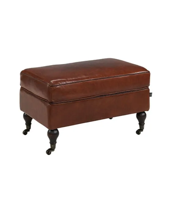 Artwood, Dessau Fotpall Vintage Brandy Läder