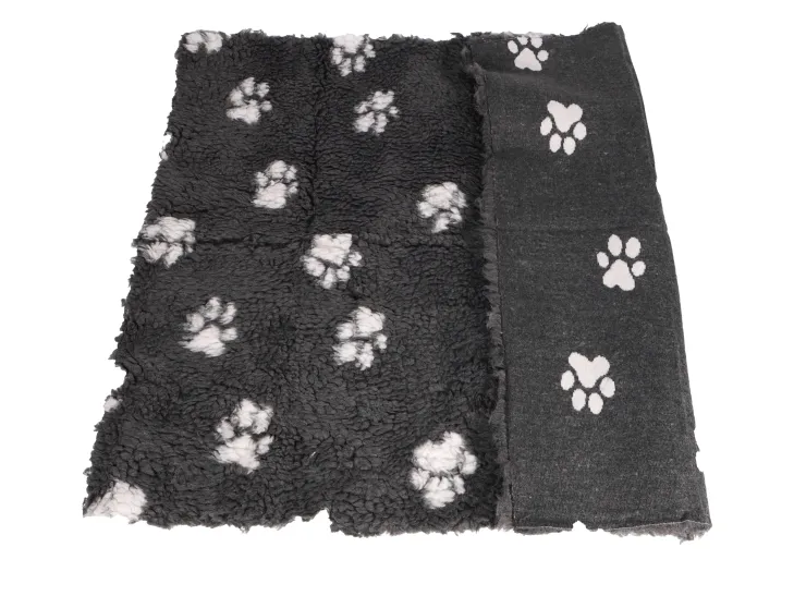 Active Canis Grå vetbed med tassar 75x60cm liten