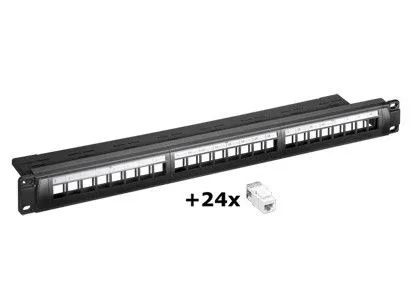 Pro NET Keystone Panel 24x CAT6 (SET)
