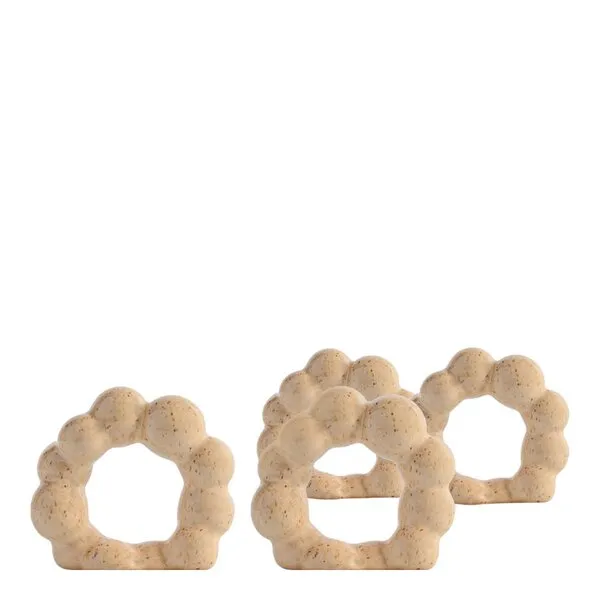 Byon Porto servettring 4-pack, beige