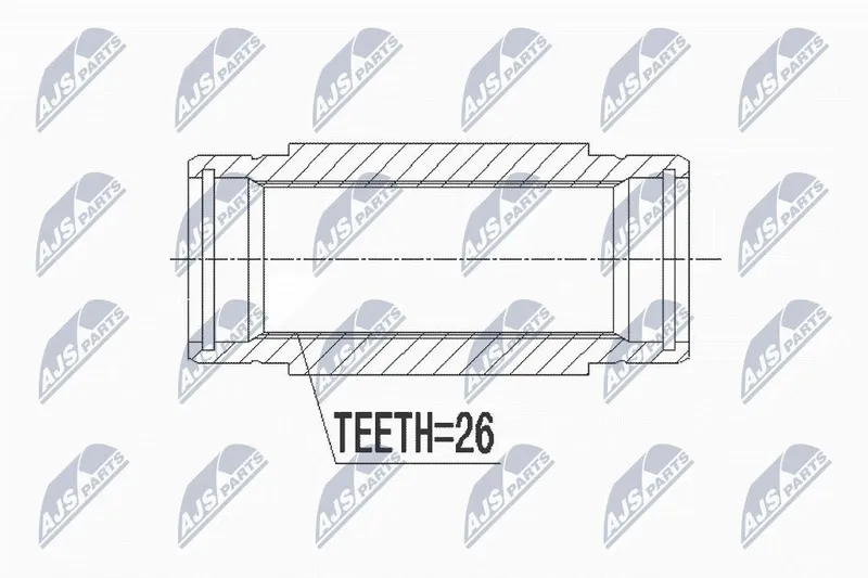 Ledsats, drivaxel NTY NWP-CT-001