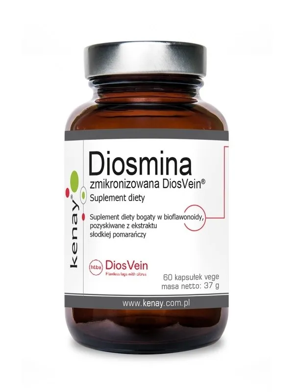 Kenay – DiosVein Mikroniserad Diosmin, 60 kapslar