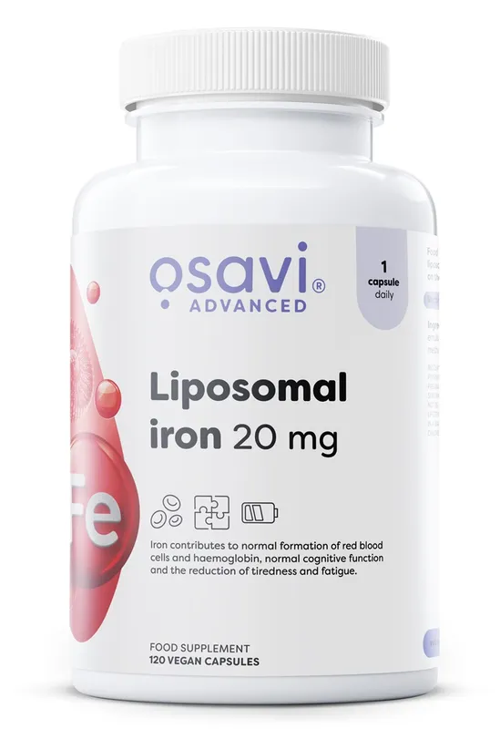 Osavi – Liposomalt Järn, 20 mg – 120 vegankapslar